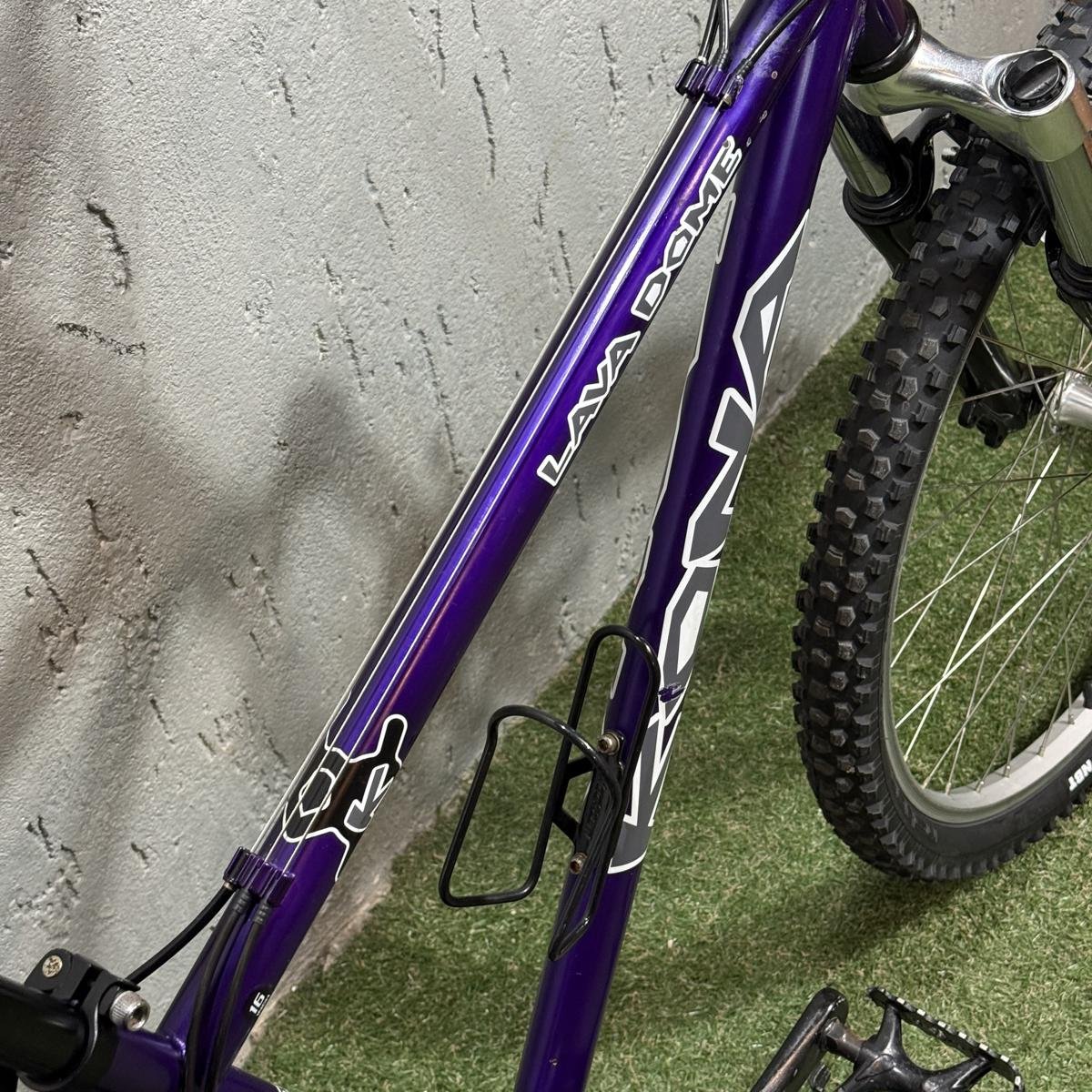 BICICLETA KONA VINTAGE MTB ARO 26 SHIMANO DEORE 9V MARZOCCHI