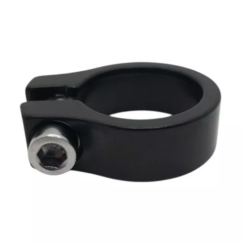 ABRAÇADEIRA DE SELIM ALUMINIO 25.4X28.6MM COM PARAFUSO PRETA