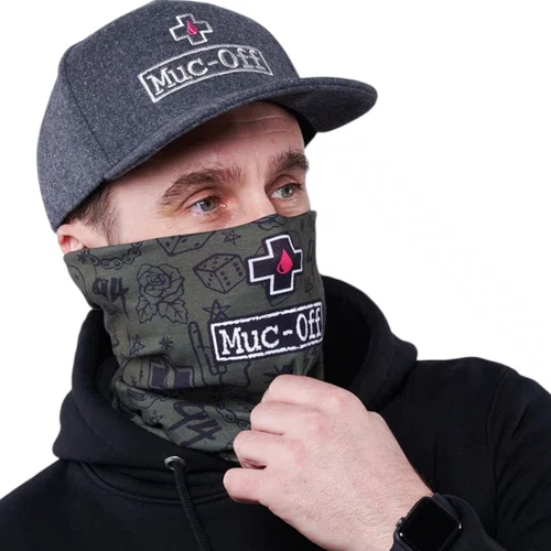 BANDANA ESPORTIVA MUC-OFF NECK GAITER VERAO VERDE PUNK