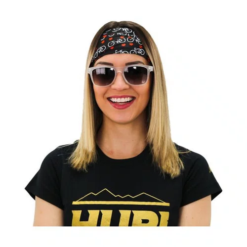 BANDANA HUPI - LOVE BIKES PRETA PROTEÇÃO UV