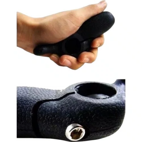 BAR END EMBORRACHADO PRETO ELLEVEN