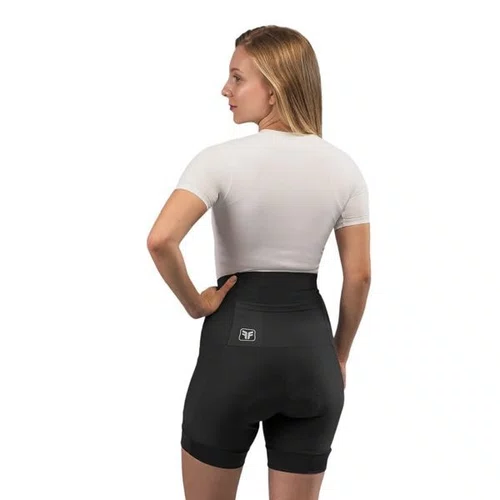 BERMUDA CICLISMO FEMININA FREE FORCE BASIC PRETA COM BOLSO