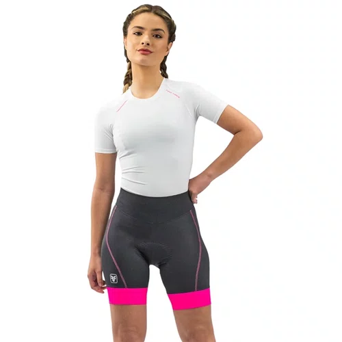 BERMUDA CICLISMO FEMININA FREE FORCE START PRETA/ROSA 3G
