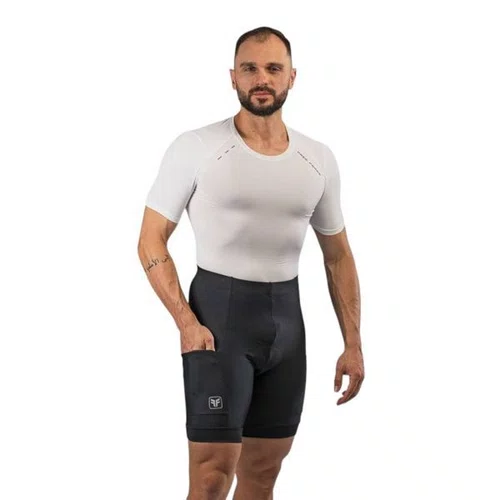BERMUDA CICLISMO MASCULINA FREE FORCE BASIC PRETA C/BOLSO
