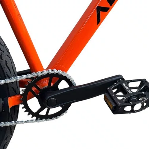 BICICLETA ABSOLUTE BRUTUS PRO LARANJA WHEELING/GRAU