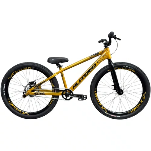 BICICLETA ALFAMEQ FURIA 244 DOURADA SINGLE WHEELING/GRAU