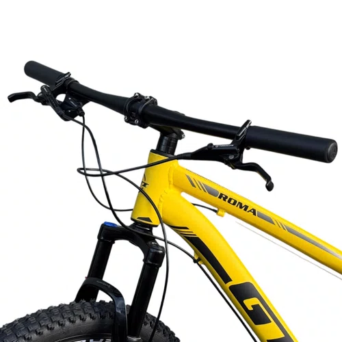 BICICLETA ARO 29 GTI ROMA ALUM. 7V FREIO HIDRAULICO AMARELA