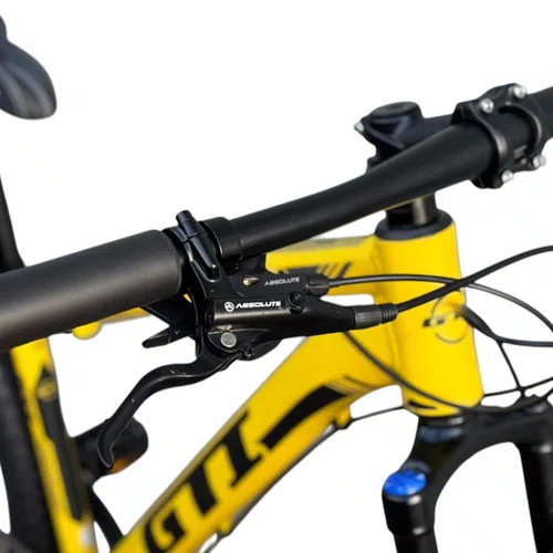 BICICLETA ARO 29 GTI ROMA ALUM. 7V FREIO HIDRAULICO AMARELA