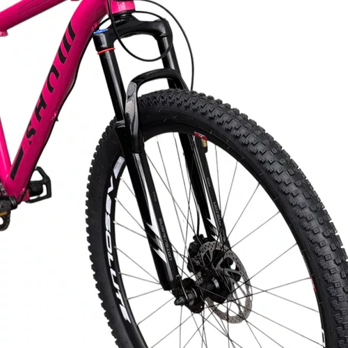 BICICLETA ARO 29 SHOW ROCKER ALUM. 7V FREIO HIDRAULICO ROSA