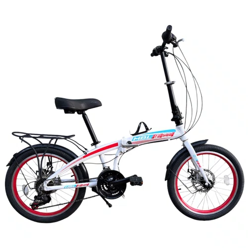 BICICLETA DOBRAVEL FD-500 SHIMANO 21V FREIO A DISCO BRANCA 