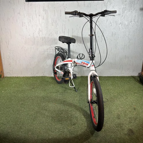 BICICLETA DOBRAVEL FD-500 SHIMANO 21V FREIO A DISCO BRANCA 