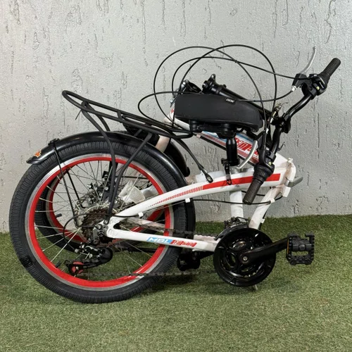 BICICLETA DOBRAVEL FD-500 SHIMANO 21V FREIO A DISCO BRANCA 