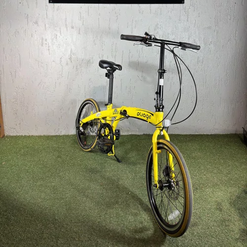 BICICLETA DOBRAVEL TWO DOGS PLIAGE ARO 20 SHIMANO 7V AMARELA