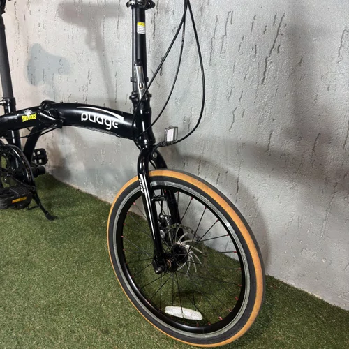 BICICLETA DOBRAVEL TWO DOGS PLIAGE ARO 20 SHIMANO 7V  PRETA 