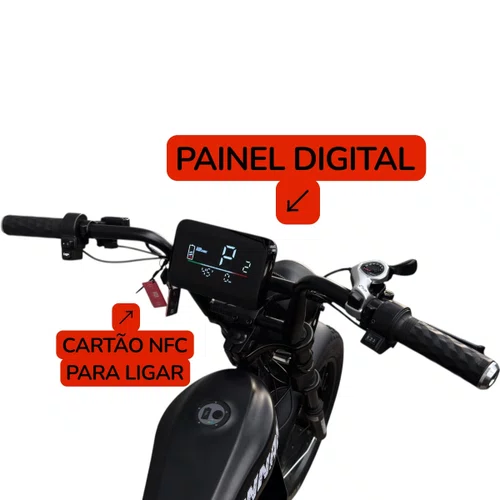 BICICLETA ELETRICA KONNAN THUNDER 1000W PRETA AUTOPROPELIDO