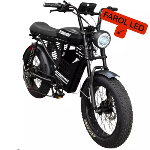BICICLETA ELETRICA KONNAN THUNDER 1000W PRETA AUTOPROPELIDO