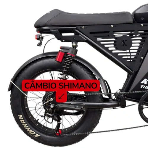 BICICLETA ELETRICA KONNAN THUNDER 1000W PRETA AUTOPROPELIDO