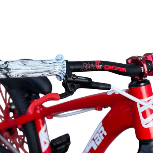 BICICLETA GIOS 4FREAKS VERMELHA/BRANCA SINGLE WHEELING/GRAU