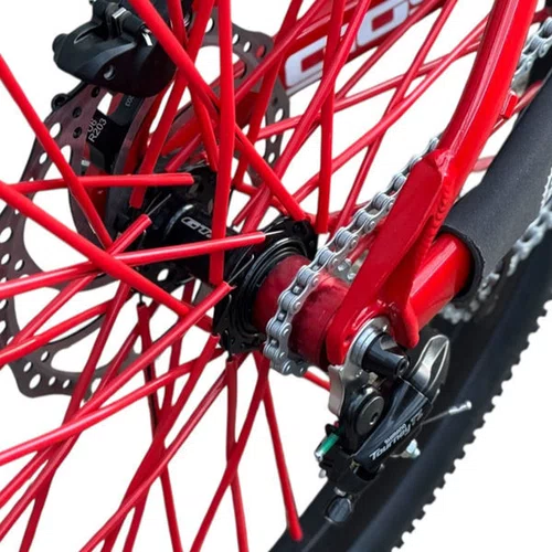 BICICLETA GIOS 4FREAKS VERMELHA/BRANCA SINGLE WHEELING/GRAU