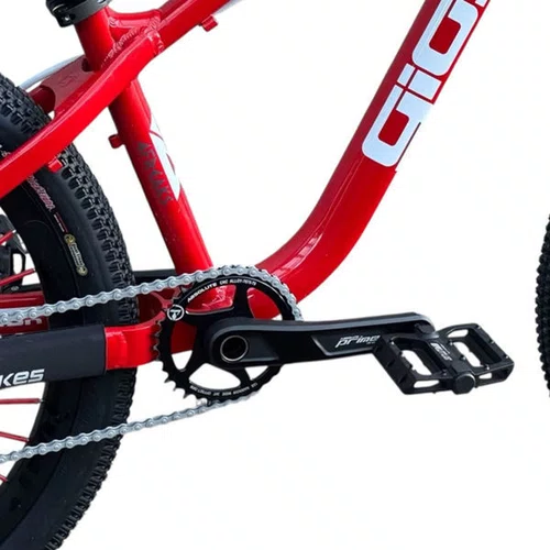 BICICLETA GIOS 4FREAKS VERMELHA/BRANCA SINGLE WHEELING/GRAU