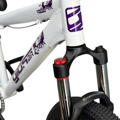 BICICLETA GIOS 4TRIX BRANCA/ROXA 26 SINGLE WHEELING/GRAU