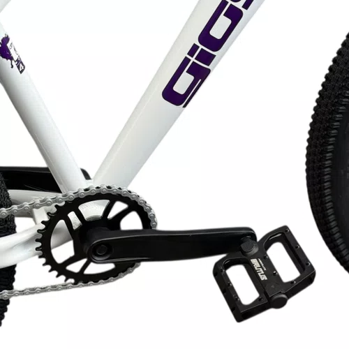 BICICLETA GIOS 4TRIX BRANCA/ROXA 26 SINGLE WHEELING/GRAU