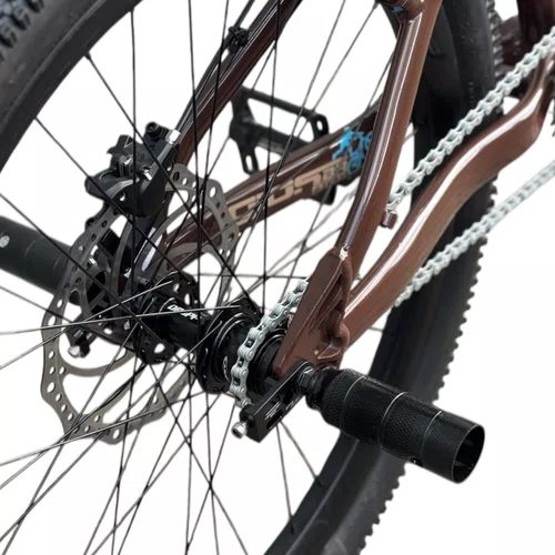 BICICLETA GIOS 4TRIX MARROM 26 SINGLE SPEED WHEELING/GRAU