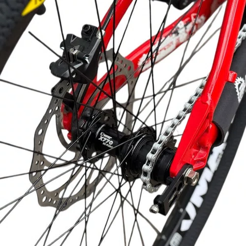 BICICLETA GIOS 4TRIX VERMELHA 26 SINGLE SPEED WHEELING/GRAU