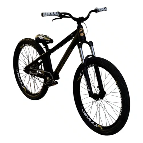 BICICLETA GIOS DJ PRETA/DOURADA 26 SINGLE WHEELING/GRAU/DIRT