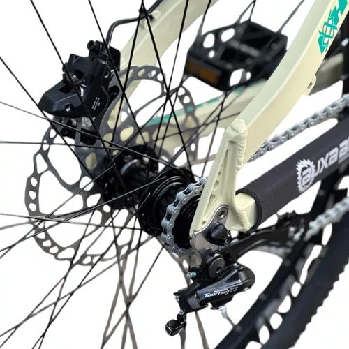 BICICLETA HUPI NAJA 2015 CREME/VERDE ARO 26 WHEELING/GRAU