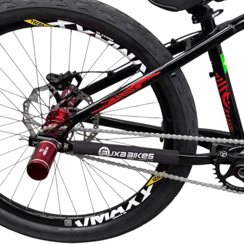 BICICLETA HUPI NAJA 2026 PRETA/VERMELHA ARO 26 WHEELING/GRAU
