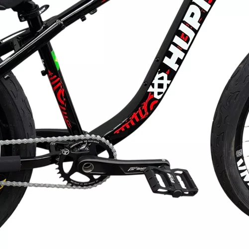 BICICLETA HUPI NAJA 2026 PRETA/VERMELHA ARO 26 WHEELING/GRAU