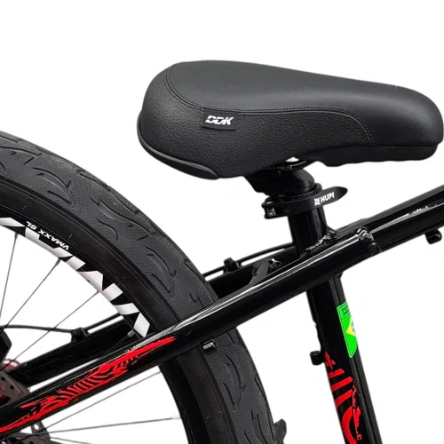 BICICLETA HUPI NAJA 2026 PRETA/VERMELHA ARO 26 WHEELING/GRAU