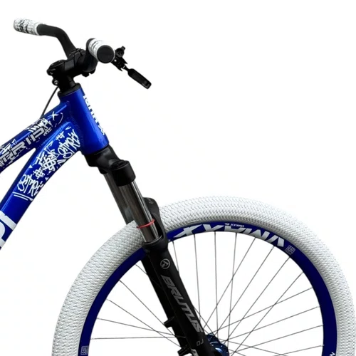 BICICLETA HUPI STRIP 2026 AZUL/BRANCO ARO 26 WHEELING/GRAU