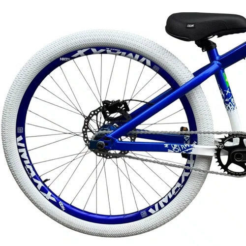 BICICLETA HUPI STRIP 2026 AZUL/BRANCO ARO 26 WHEELING/GRAU