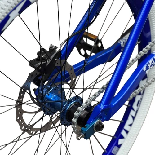 BICICLETA HUPI STRIP 2026 AZUL/BRANCO ARO 26 WHEELING/GRAU