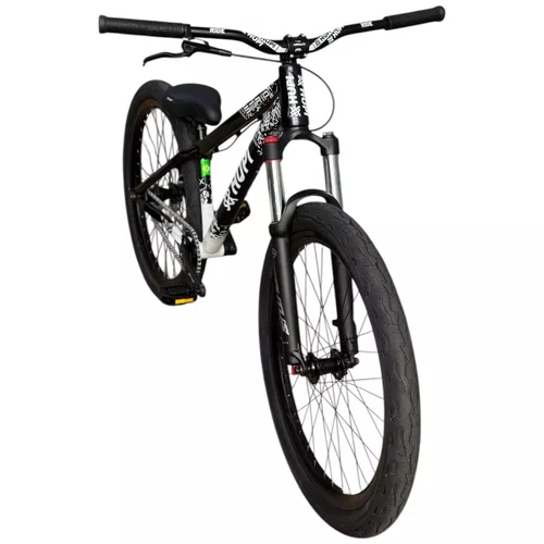 BICICLETA HUPI STRIP 2026 PRETA/BRANCA ARO 26 WHEELING/GRAU 