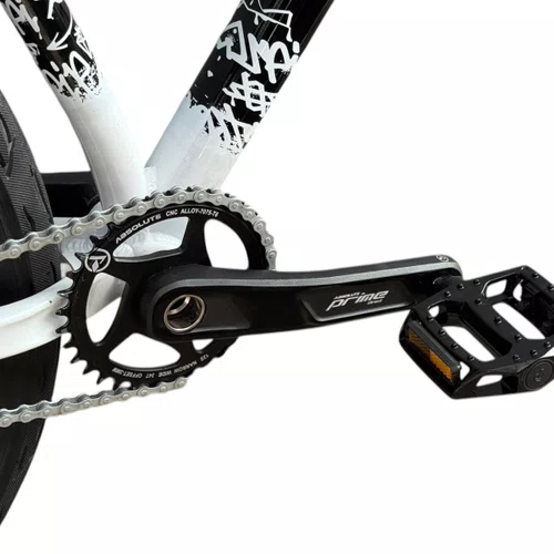 BICICLETA HUPI STRIP 2026 PRETA/BRANCA ARO 26 WHEELING/GRAU 