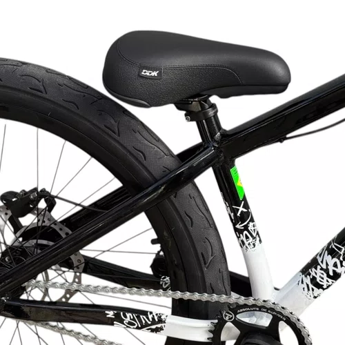 BICICLETA HUPI STRIP 2026 PRETA/BRANCA ARO 26 WHEELING/GRAU 