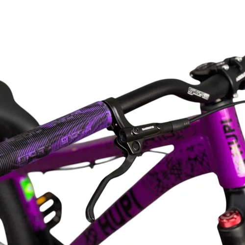 BICICLETA HUPI STRIP 2026 ROXA/PRETA ARO 26 WHEELING/GRAU 