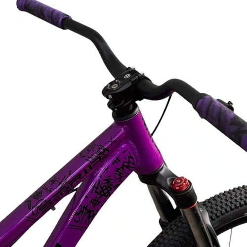 BICICLETA HUPI STRIP 2026 ROXA/PRETA ARO 26 WHEELING/GRAU 