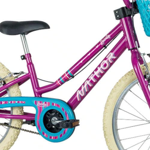 BICICLETA INFANTIL ARO 20 FEMININA NATHOR LOVELY ROSA