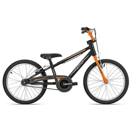 BICICLETA INFANTIL NATHOR APOLLO ARO 20 PRETO/LARANJA