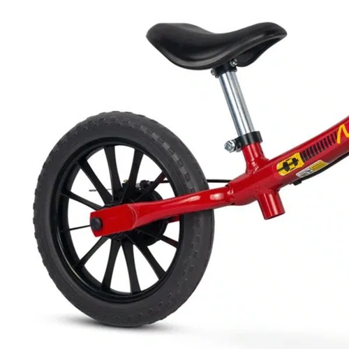 BICICLETA INFANTIL NATHOR BALANCE ARO 12 VERMELHA