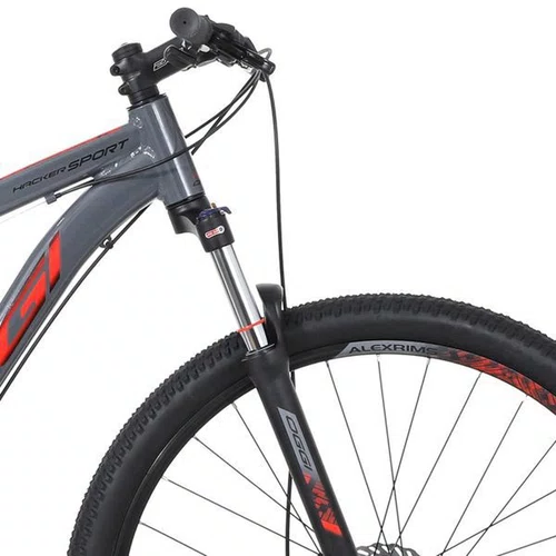 BICICLETA MTB ARO 29 OGGI HACKER SPORT GRAFITE/VERMELHO/PRET