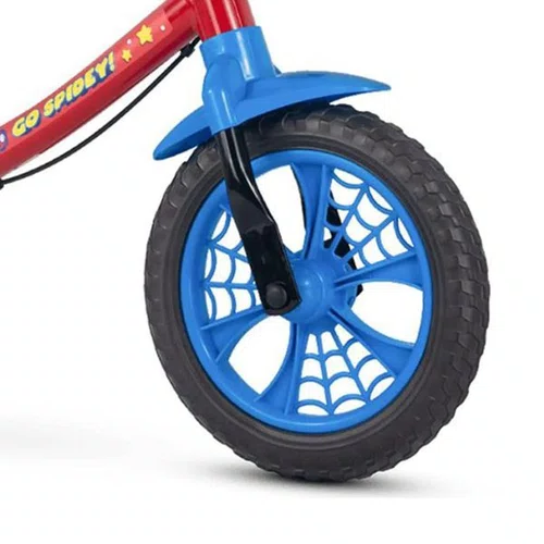 BICICLETA NATHOR BALANCE  ARO 12 EQUILIBRIO SPIDER-MAN VERME