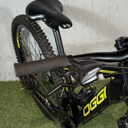BICICLETA OGGI HACKER SPORT 24 SHIMANO 21 V PRETA/AMARELA