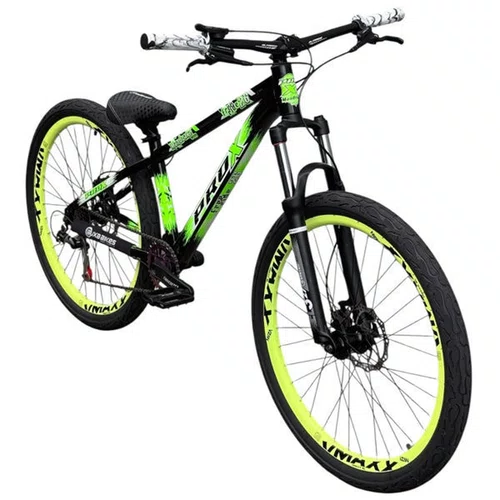BICICLETA PRO-X MANDRAKE ARO 26 WHEELING/GRAU PRETA/VERDE