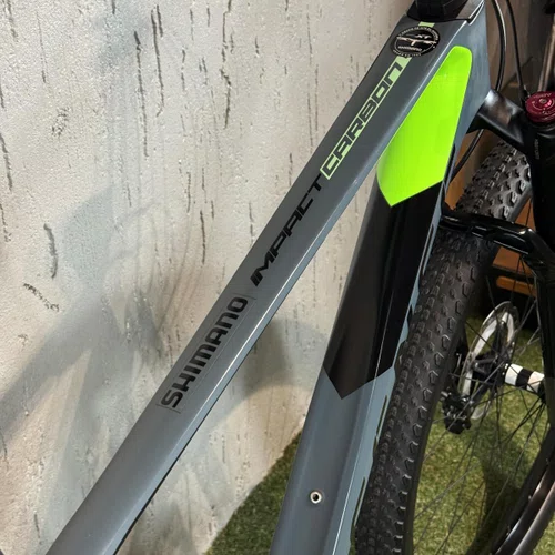 BICICLETA SENSE IMPACT CARBON EVO CINZA/VERDE 2020 TAM L 