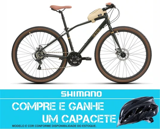 BICICLETA SENSE MOVE URBAN VERDE/CREME 21V 2021 M